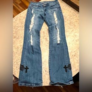 Cowgirl Tuff jeans super cute almost like new 27x35 great fashion jeans